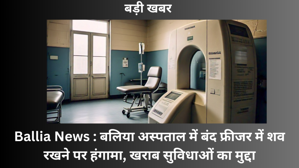 Uproar over keeping dead body in closed freezer in Ballia hospital, issue of poor facilities