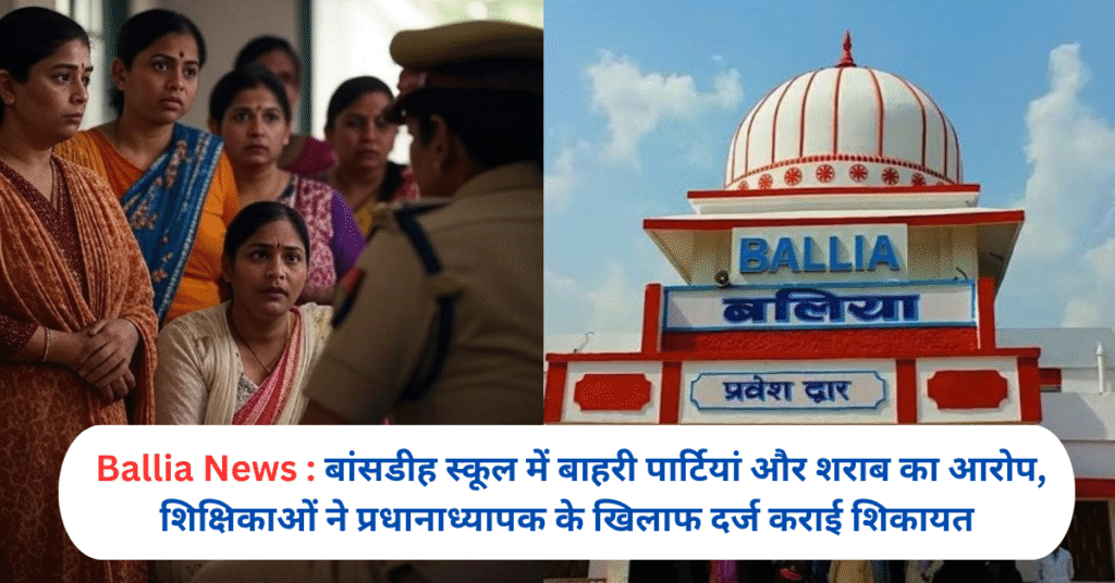 बांसडीह स्कूल में बाहरी पार्टियां और शराब का आरोप, शिक्षिकाओं ने प्रधानाध्यापक के खिलाफ दर्ज कराई शिकायत
