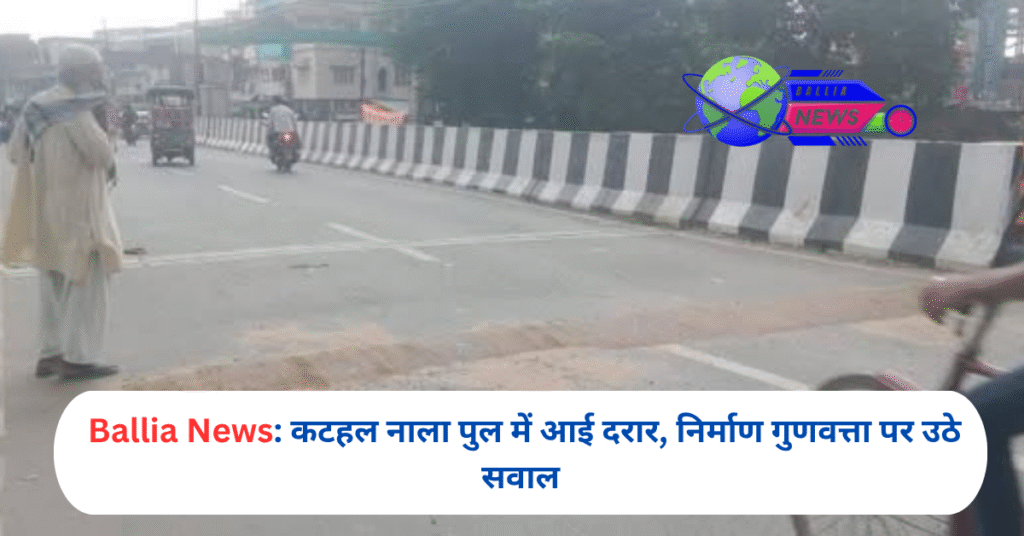 कटहल नाला पुल में आई दरार, निर्माण गुणवत्ता पर उठे सवाल