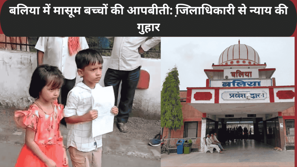 बलिया में मासूम बच्चों की आपबीती: जि़लाधिकारी से न्याय की गुहार