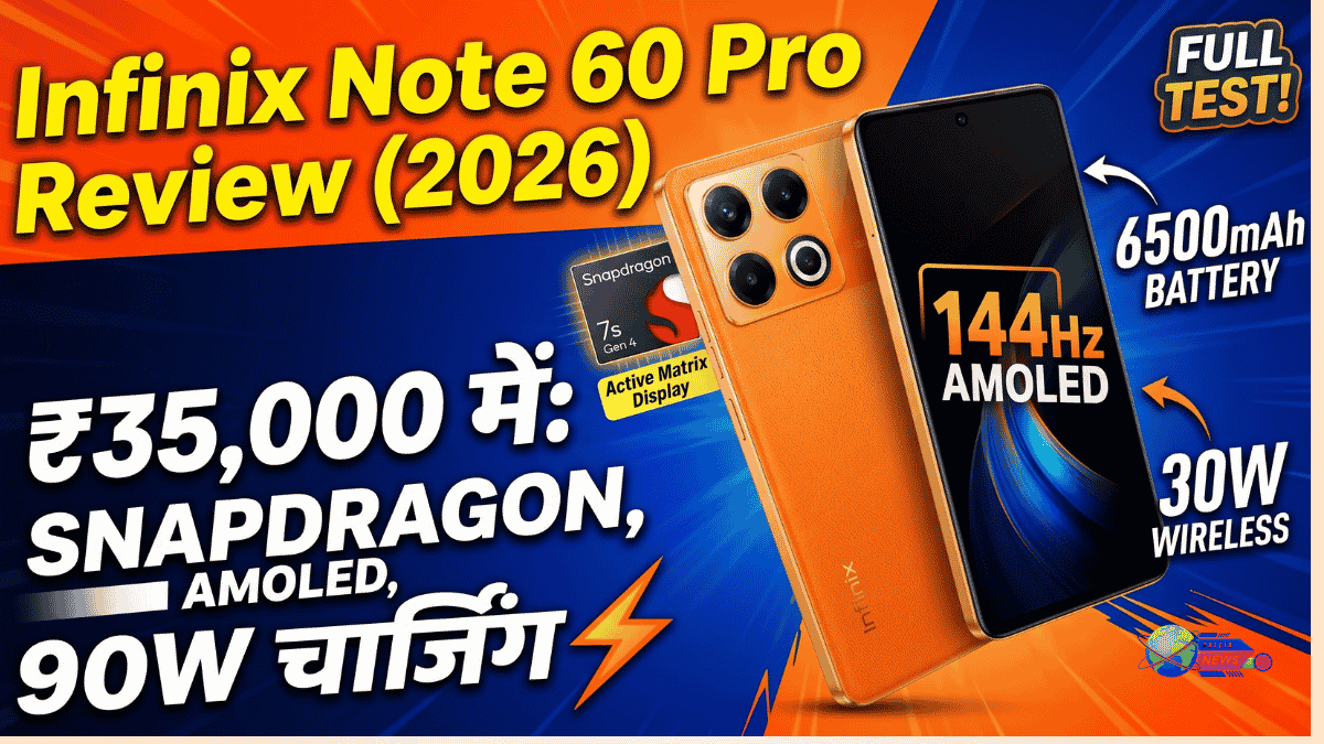Infinix Note 60 Pro Review 2026: Snapdragon 7s Gen 4 and 90W Charging Details